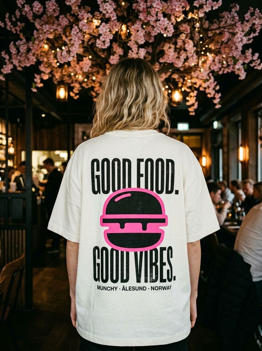Camiseta MUNCHY Good food. Good vibes.
