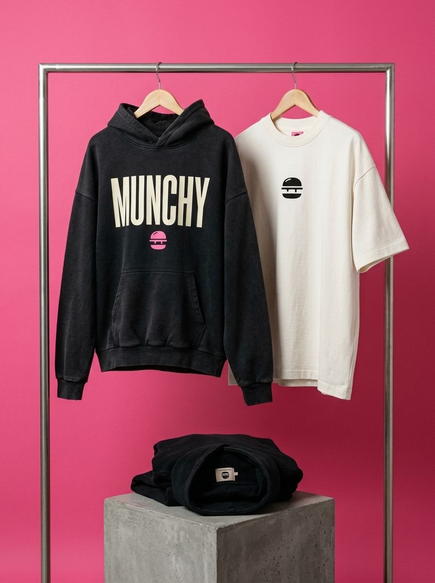 Hoodie y camiseta MUNCHY